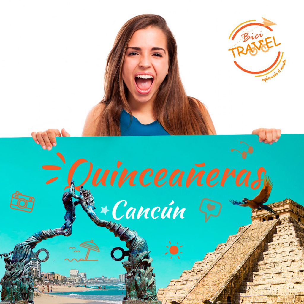Viajes para Quinceañeras a Cancún – BiciTravel Medellín - Portada